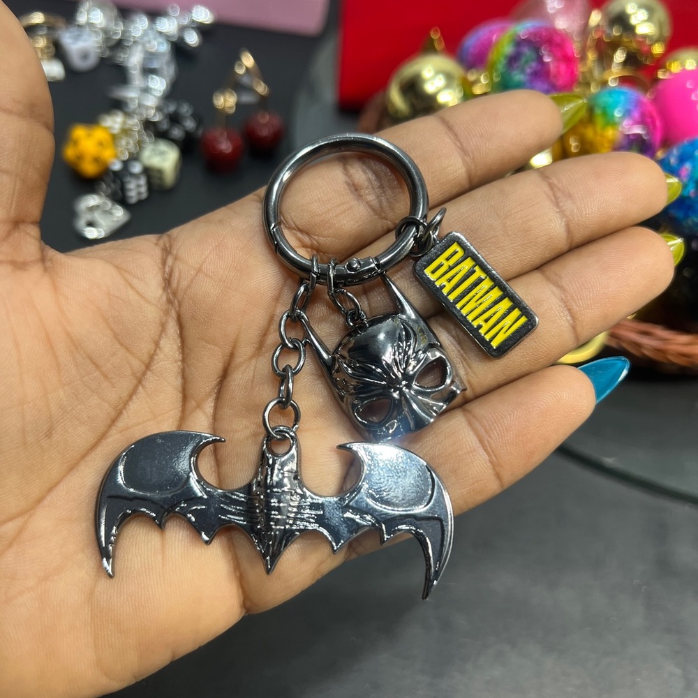 Batman Silver Keychain